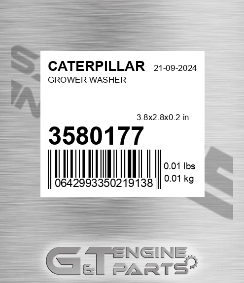 358-0177 Grower Washer for CATERPILLAR