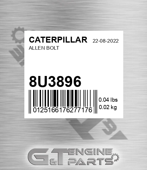 8U-3896 Allen Bolt for CATERPILLAR