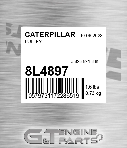 8L4897 Pulley for CATERPILLAR