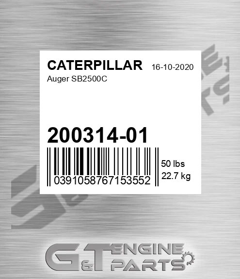 20031401 Auger Sb2500c for CATERPILLAR
