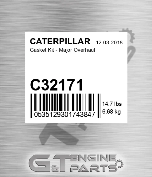 C32171 Gasket Kit - Major Overhaul for CATERPILLAR
