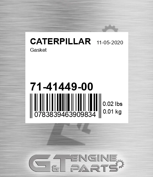 71-41449-00 Gasket