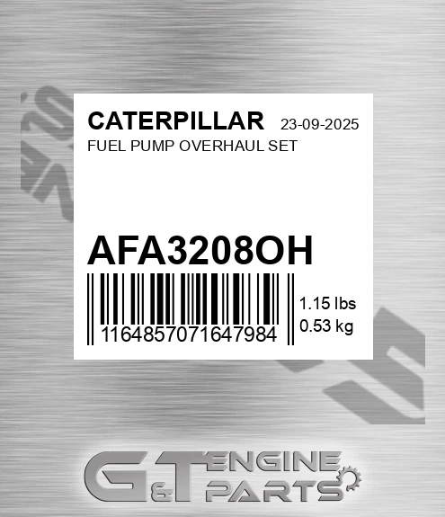 AFA3208OH Fuel Pump Overhaul Set