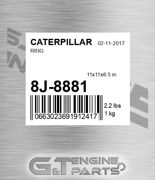 8J-8881 Ring for CATERPILLAR
