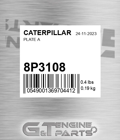 8P3108 Plate A