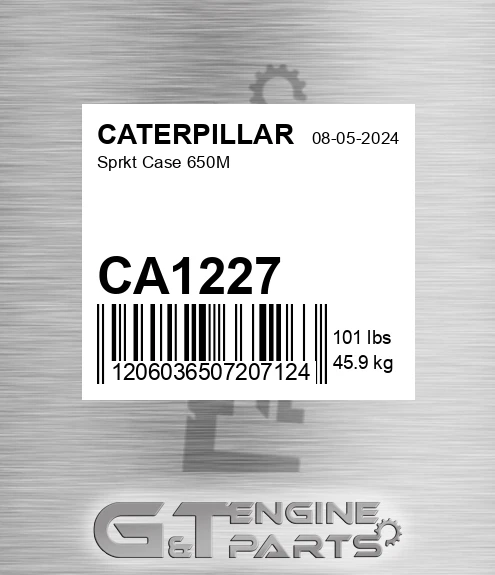 CA1227 CATERPILLAR Sprkt Case 650m