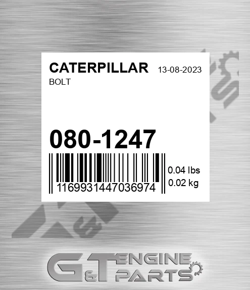 080-1247 Bolt