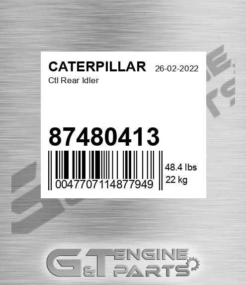 87480413 Ctl Rear Idler