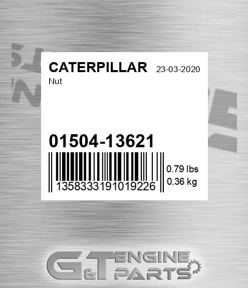01504-13621 Nut for CATERPILLAR