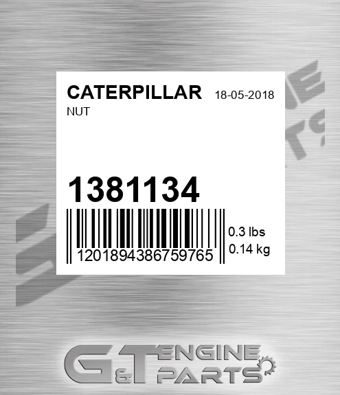 138-1134 Nut for CATERPILLAR