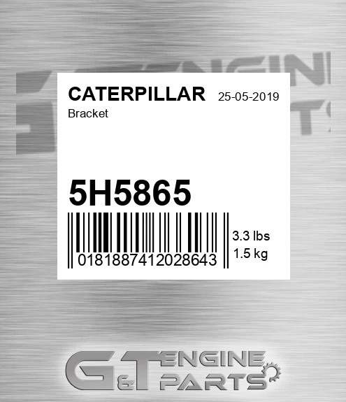 5H5865 Bracket for CATERPILLAR