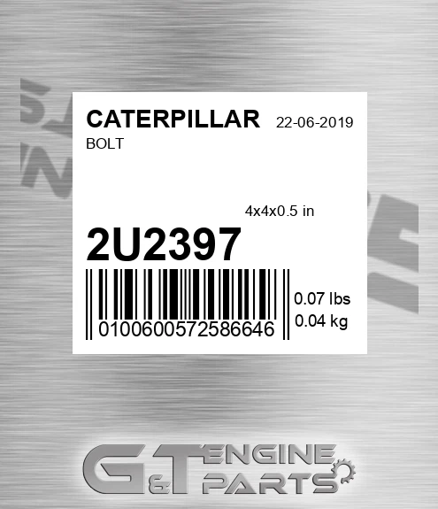 2U-2397 Bolt for CATERPILLAR