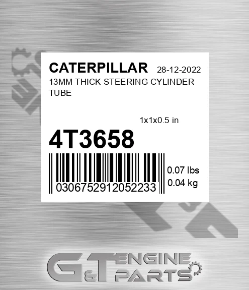 4T3658 13mm Thick Steering Cylinder Tube