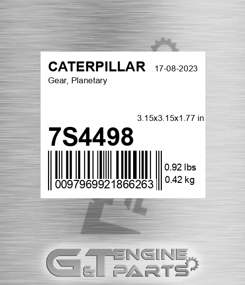7S4498 CATERPILLAR Gear, Planetary