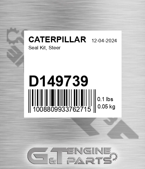D149739 Seal Kit, Steer