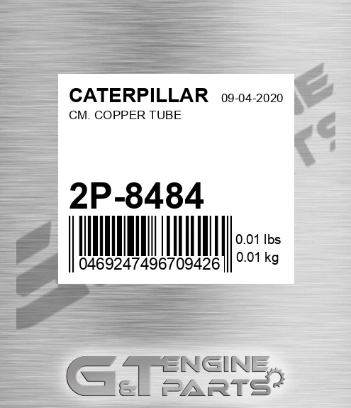 2P-8484 Cm. Copper Tube