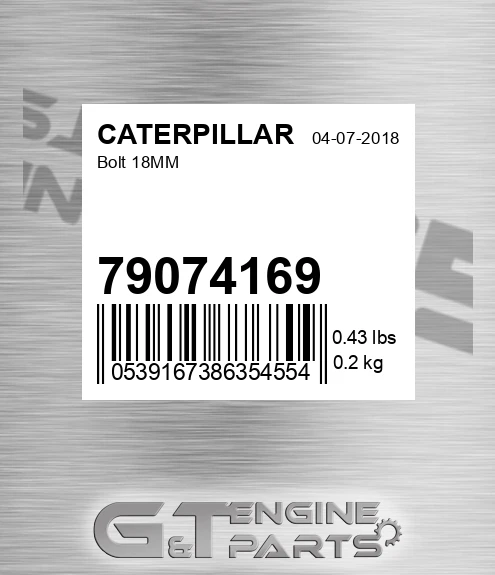 79074169 Bolt 18mm