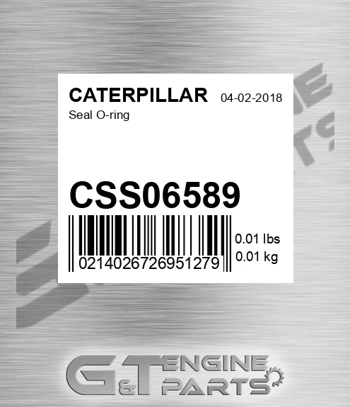CSS06589 CATERPILLAR Seal O-ring