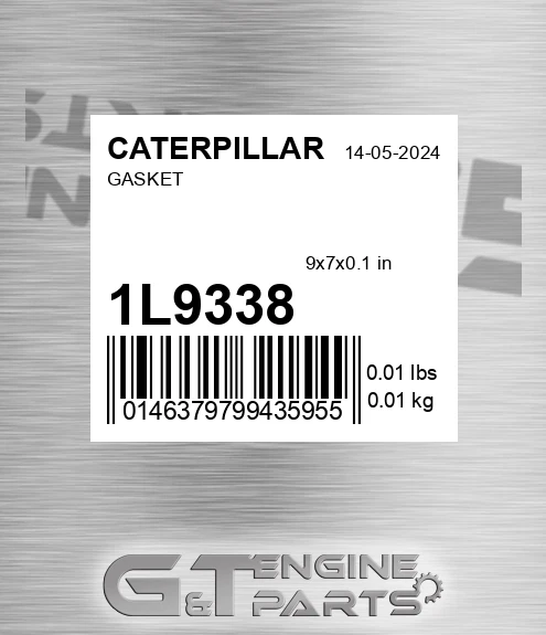 1L9338 Gasket for CATERPILLAR