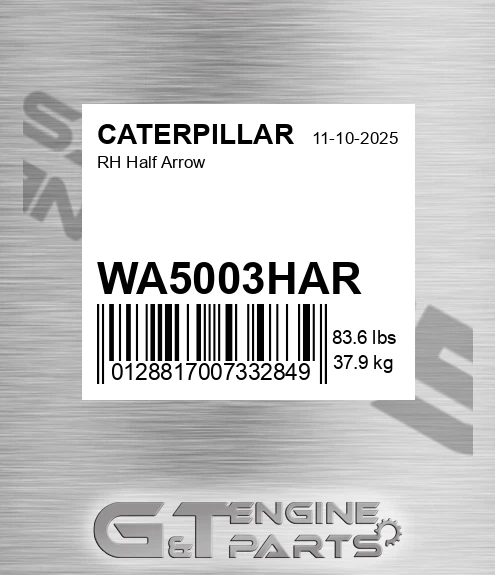 WA5003HAR Rh Half Arrow for CATERPILLAR