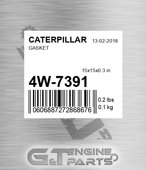 4W-7391 Gasket for CATERPILLAR