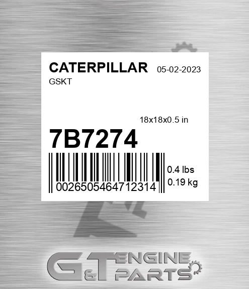 7B-7274 Gskt for CATERPILLAR