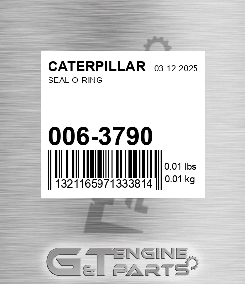006-3790 Seal O-ring