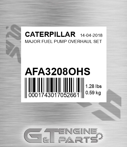 AFA3208OHS Major Fuel Pump Overhaul Set