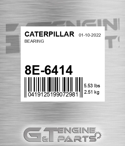 8E-6414 Bearing for CATERPILLAR