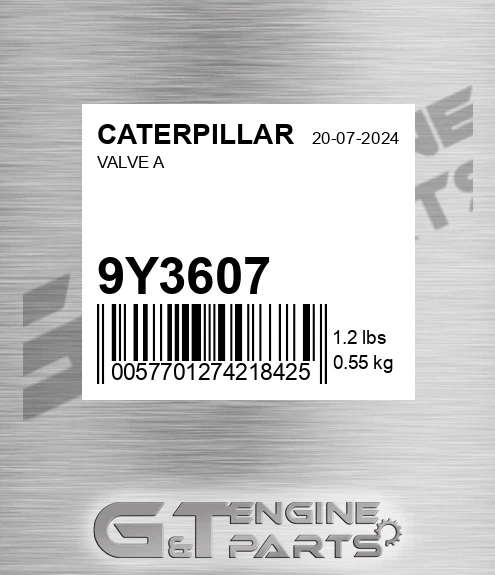 9Y3607 Valve A