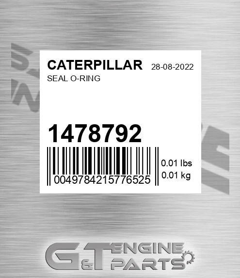 147-8792 Seal O-ring for CATERPILLAR