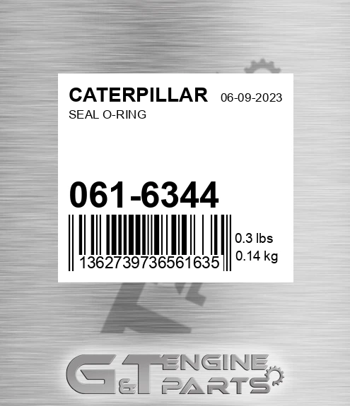 061-6344 Seal O-ring for CATERPILLAR