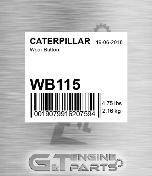 WB115 Wear Button for CATERPILLAR