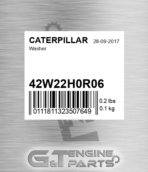 42W22H0R06 Washer for CATERPILLAR