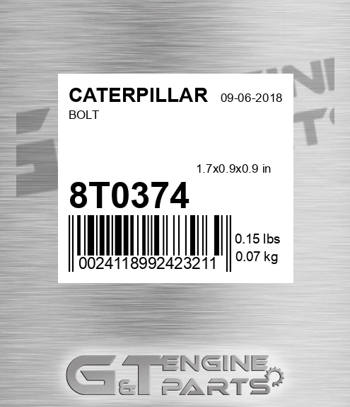 8T-0374 Bolt for CATERPILLAR