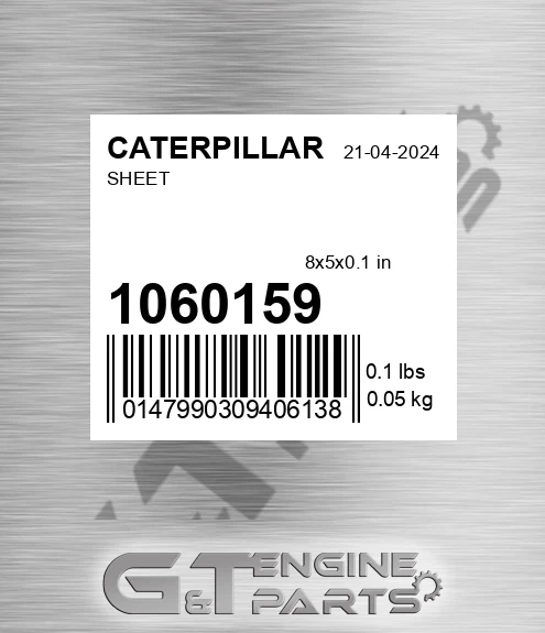 1060159 CATERPILLAR Sheet