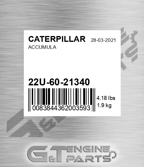 22U-60-21340 Accumula for CATERPILLAR