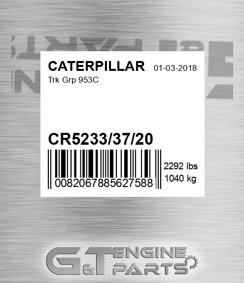 CR5233/37/20 Trk Grp 953c for CATERPILLAR