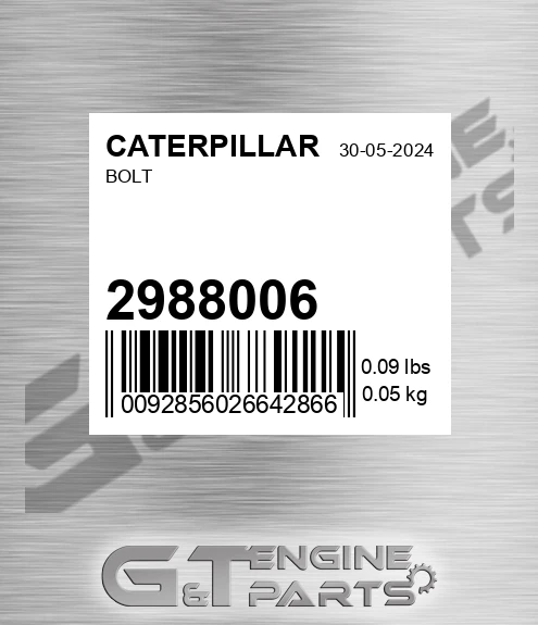 298-8006 Bolt for CATERPILLAR