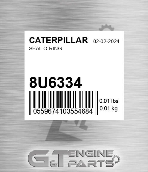 8U-6334 Seal O-ring for CATERPILLAR