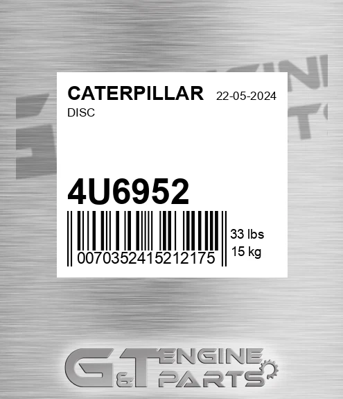 4U-6952 Disc for CATERPILLAR