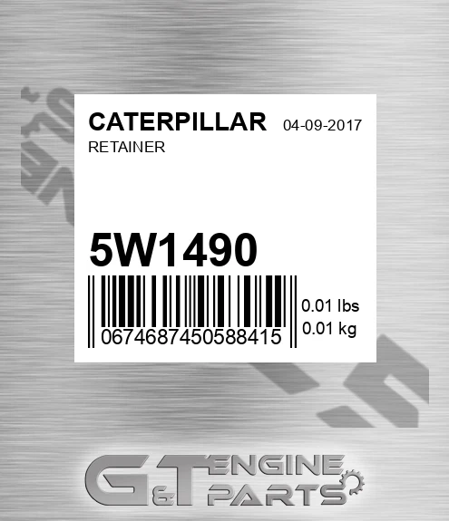 5W-1490 Retainer for CATERPILLAR