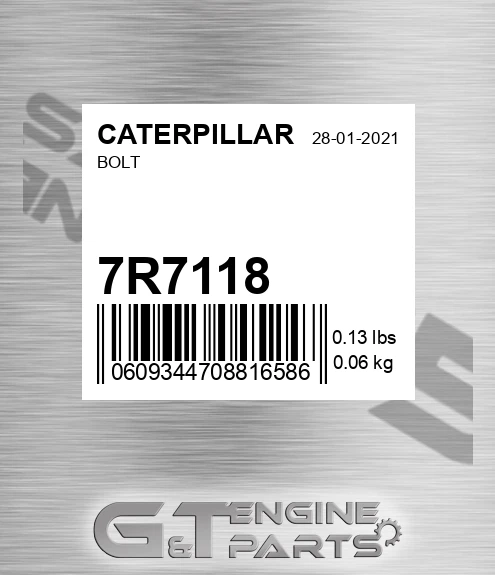 7R-7118 Bolt for CATERPILLAR