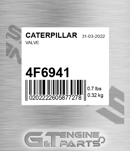 4F-6941 Valve