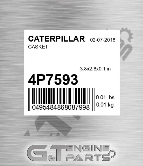 4P-7593 Gasket