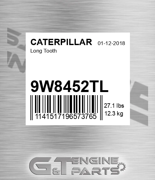 9W8452TL Long Tooth for CATERPILLAR