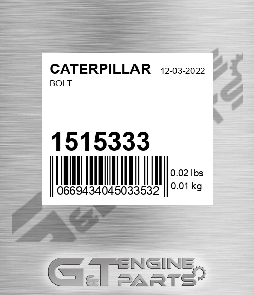 151-5333 Bolt for CATERPILLAR