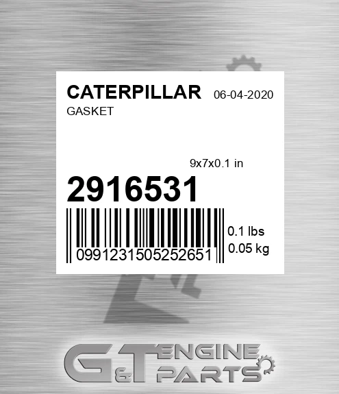 291-6531 Gasket for CATERPILLAR