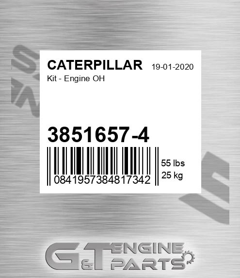 3851657-4 Kit - Engine Oh for CATERPILLAR