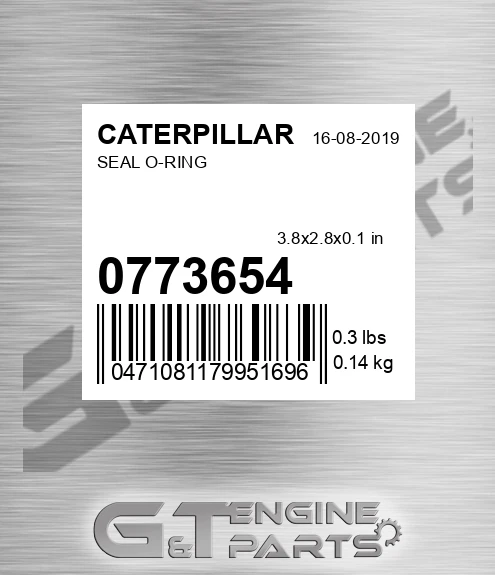 077-3654 Seal O-ring for CATERPILLAR